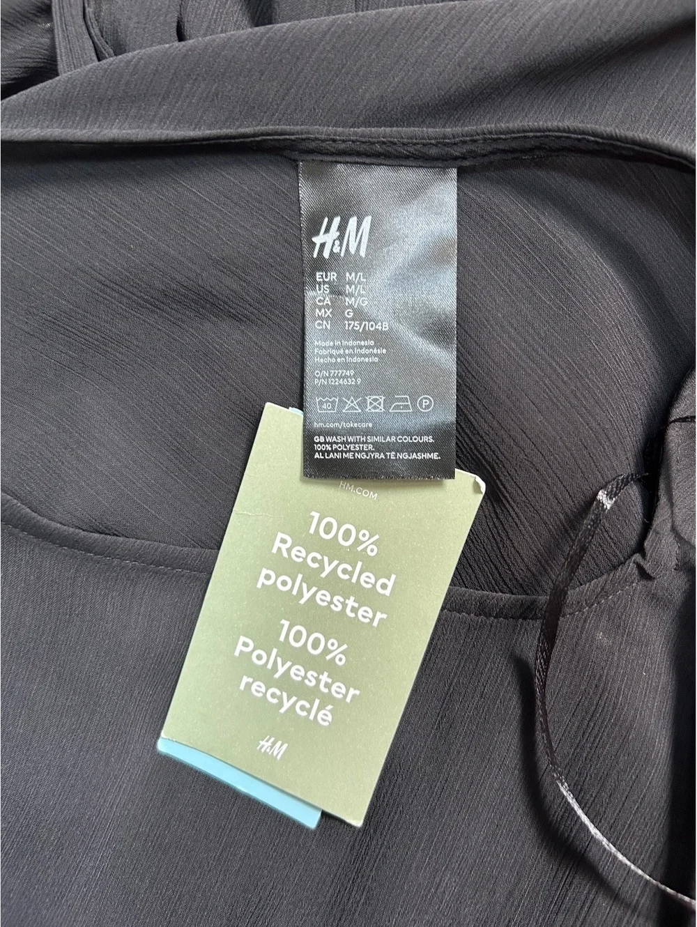 NWT Black Cover Up H&M